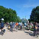 bicycle, riding bicycle, Altonaer Balkon, Fahrradsternfahrt